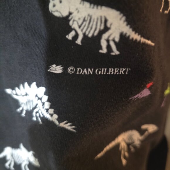 Vintage 90s Dan Gilbert dinosaur shirt - youth large - Picture 3 of 5